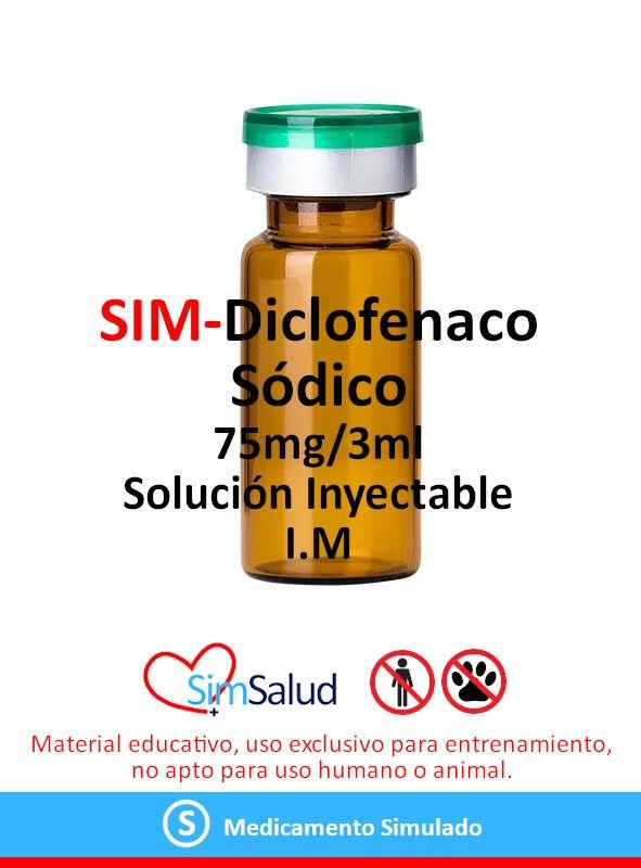 SIM-Diclofenaco Sódico 75mg/3ml (100 unidades)