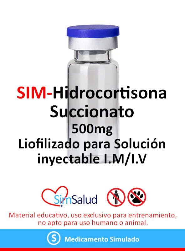 SIM-Hidrocortisona Succinato 500mg (100 unidades)