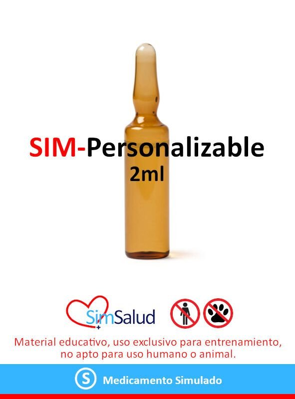 SIM-Personalizable Ampolla ámbar 2ml (100 unidades)
