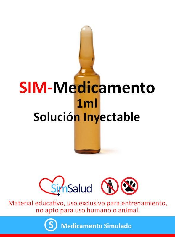 SIM-Medicamento genérico 1ml ámbar (100 unidades)