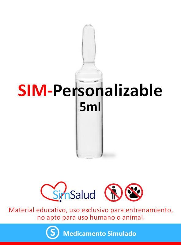SIM-Personalizable Ampolla Transparente 5ml (100 unidades)