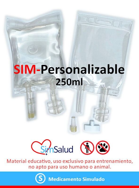 SIM-Personalizable Bolsa Soluciones IV 250ml (10 unidades)