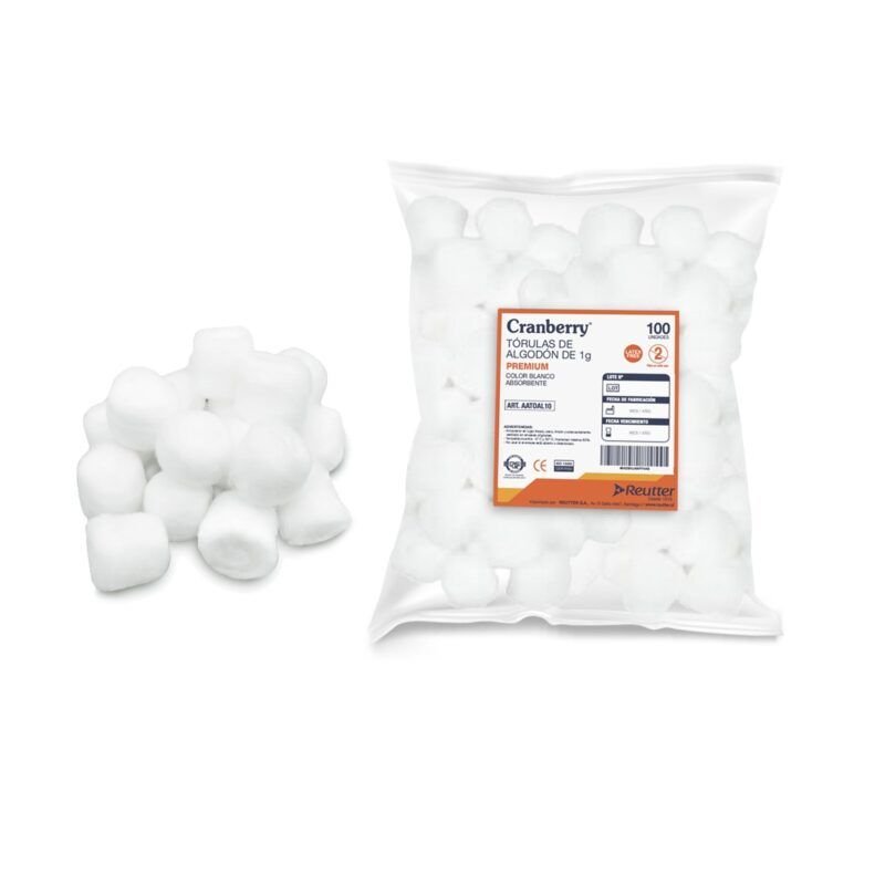 Tórulas de algodón 0,5 gr (Bolsa 100 unidades)