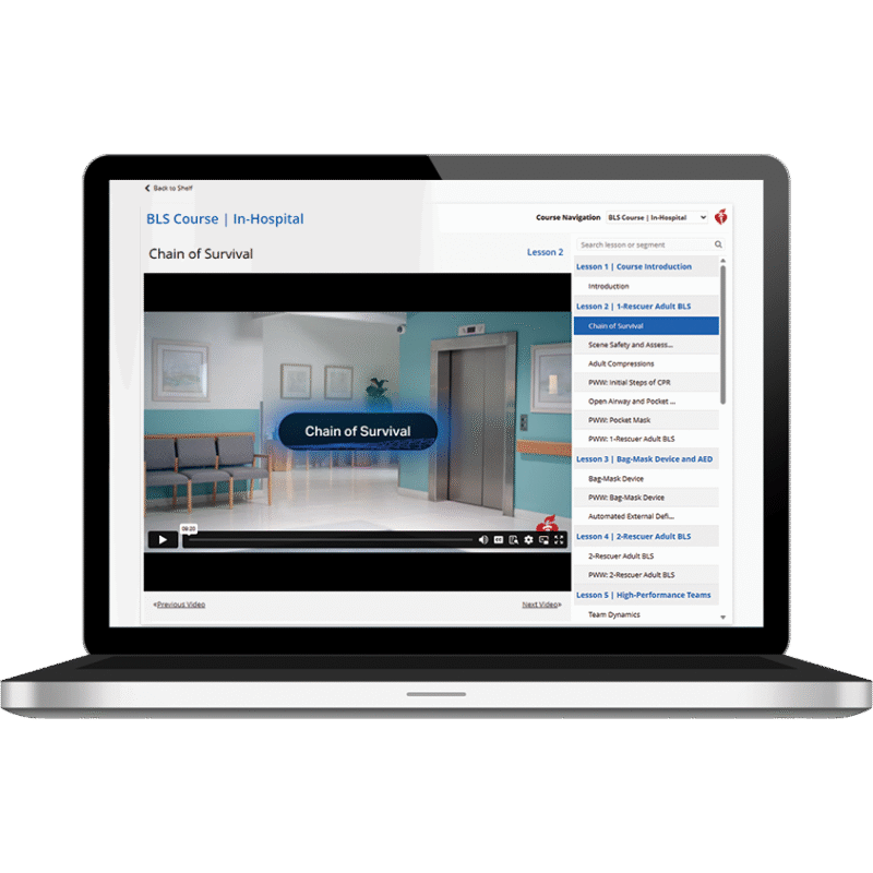 BLS Provider Course Videos: Digital & Streaming (International English)