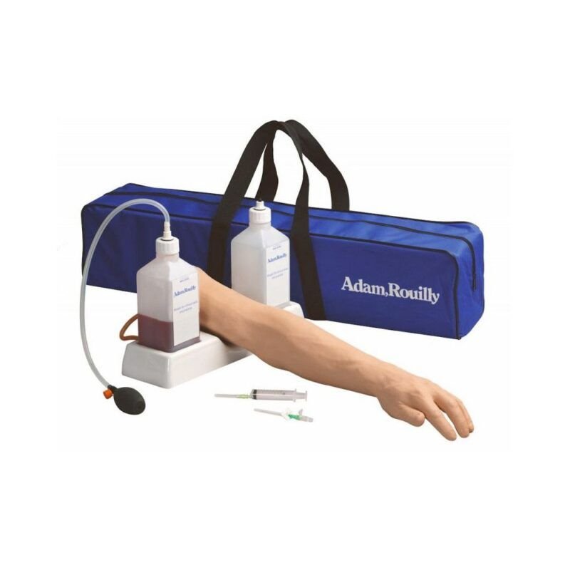 Brazo de inyección, venopunción, canulación e infusión Adam, Rouilly