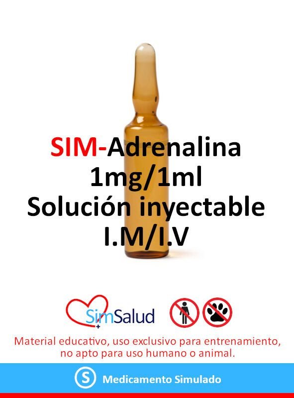 SIM-Adrenalina 1mg/1ml (100 unidades)