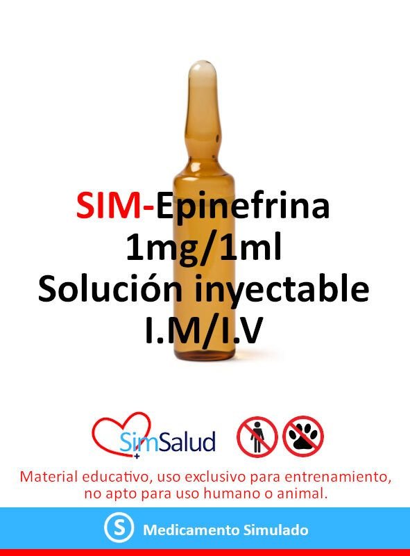 SIM-Epinefrina 1mg/1ml (100 unidades)